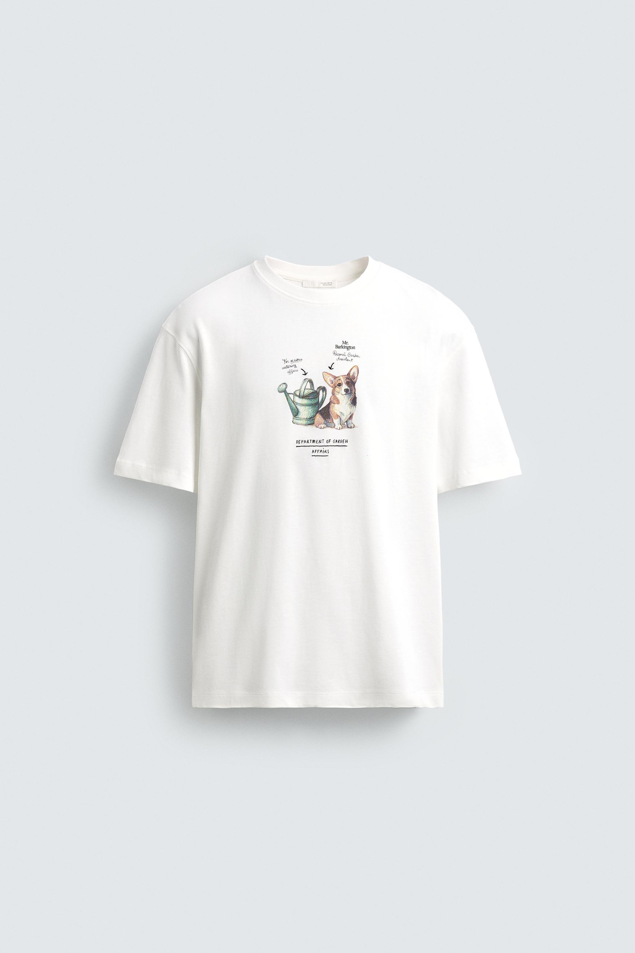 T-SHIRT IMPRIMÉ CONTRASTE
